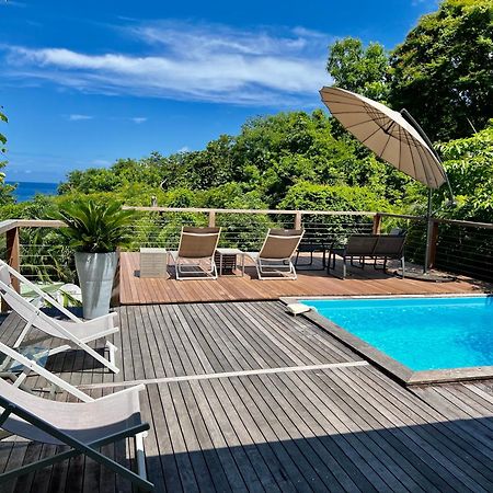 Case Coco Pointe Batterie. Piscine, Vue Mer, 4 P. Deshaies Exterior foto