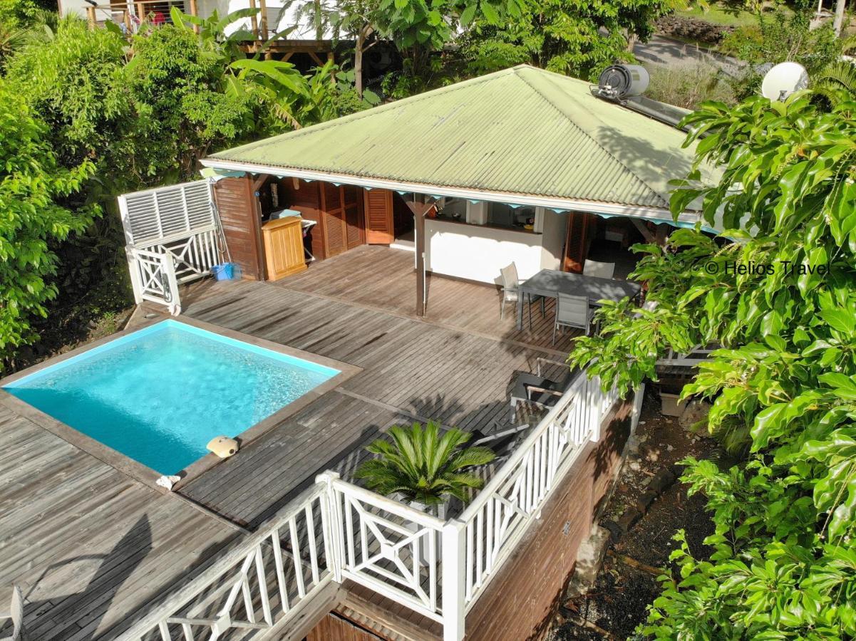Case Coco Pointe Batterie. Piscine, Vue Mer, 4 P. Deshaies Exterior foto
