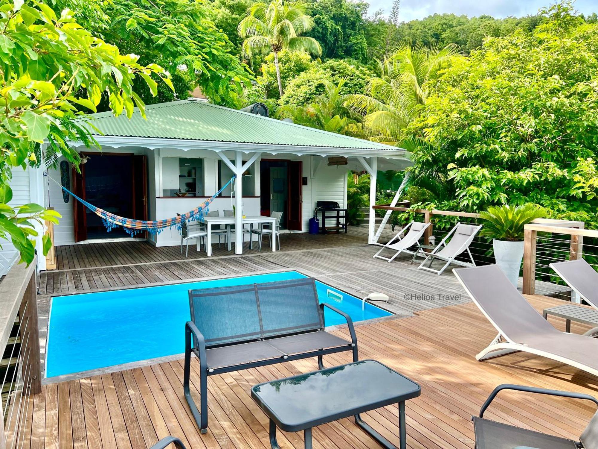 Case Coco Pointe Batterie. Piscine, Vue Mer, 4 P. Deshaies Exterior foto